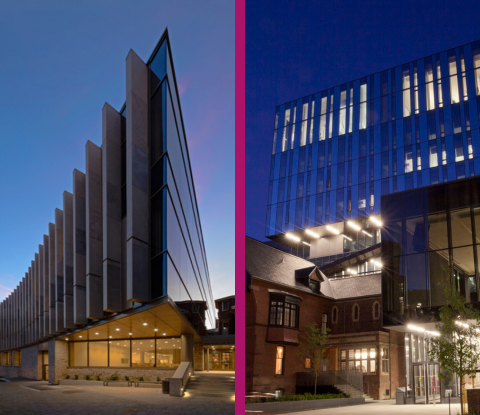 Jackman Law Building and the Rotman School of Management