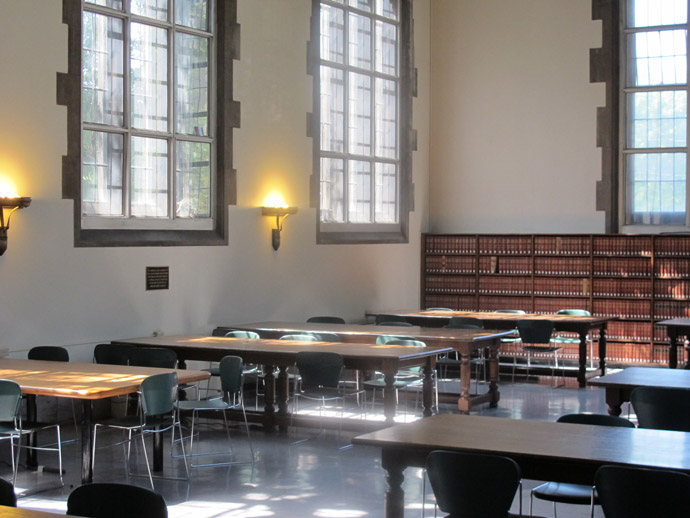 UT Law transitional space - Library Reading Room