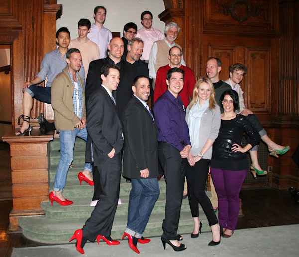 Participants in &quot;Walk a Day in Her Shoes&quot;